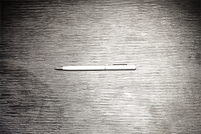 pen on table