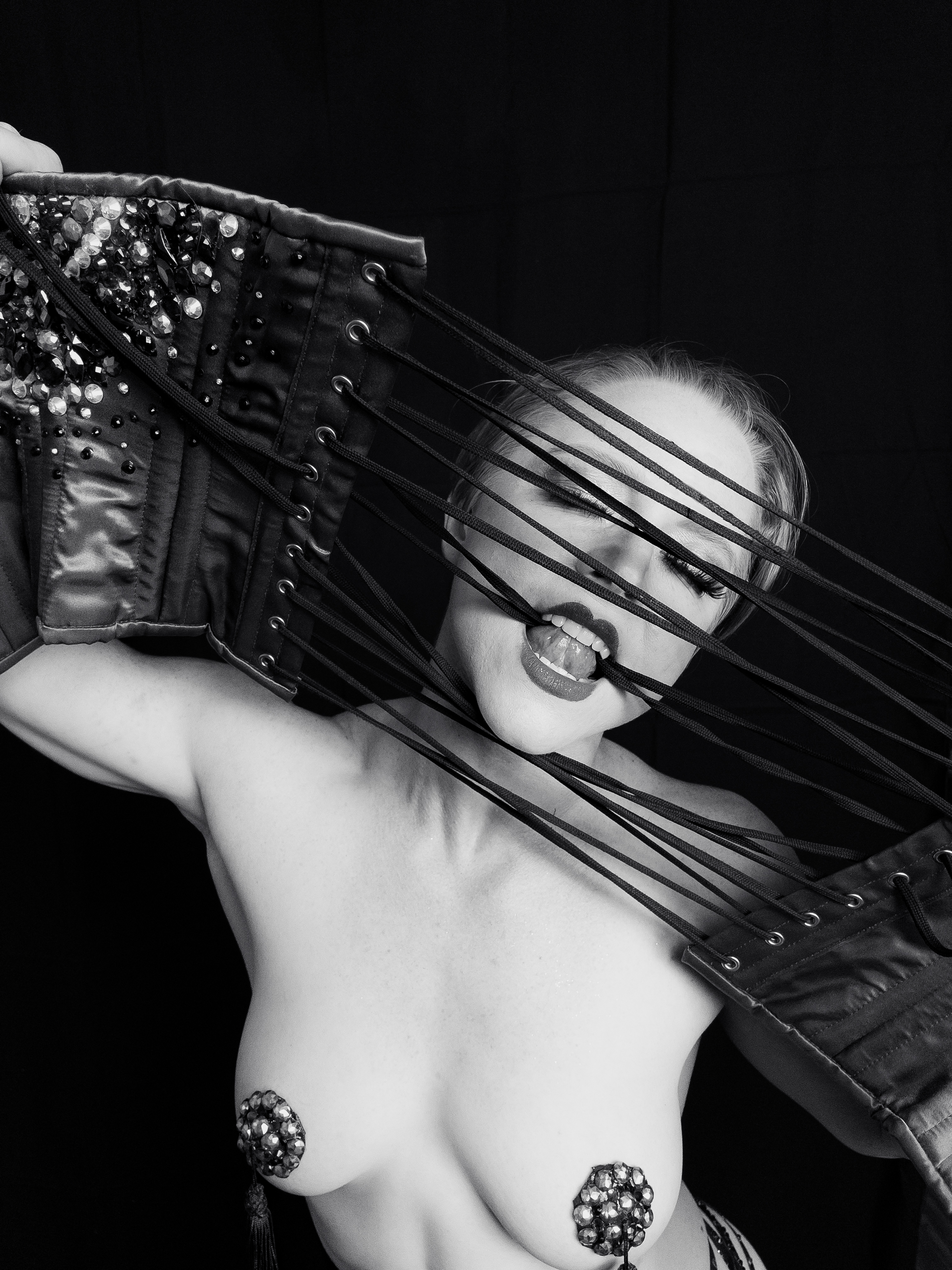 portrait of Alisa Mae - Aerialist, Circus + Burlesque Performer